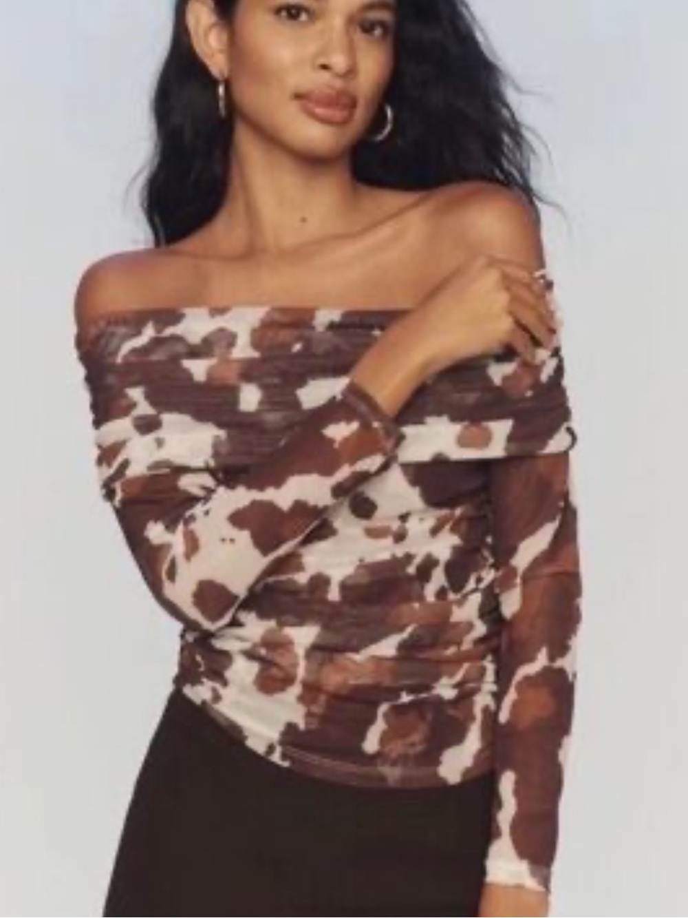 Nwt Maeve mesh off the shoulder top